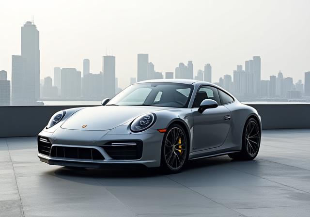 Porsche 911 Turbo S grigia